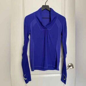 Genuine Lululemon Run Trail Tech Mesh Purple Long Sleeve Shirt Size 8